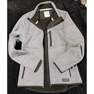 ASCEND Men's Gray Fleece Jacket Full Zip